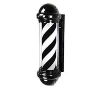 KHUKHU Poste De Barbero For Peluquería De 29 Pulgadas, Lámpara Impermeable Montada En La Pared, Letrero De Barbería, Barbería Giratoria, Tiras LED Rojas, Blancas, Azules, Naranjas Y Verdes, IP54(H)