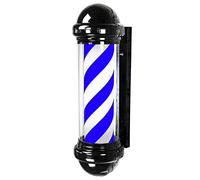 KHUKHU Poste De Barbero For Peluquería De 29 Pulgadas, Lámpara Impermeable Montada En La Pared, Letrero De Barbería, Barbería Giratoria, Tiras LED Rojas, Blancas, Azules, Naranjas Y Verdes, IP54(F)