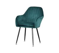 KhUkhu Silla De Comedor De Terciopelo, Sillón De Salón con Patas De Metal, Asiento Y Respaldo De Terciopelo, Sillón De Ocio,B
