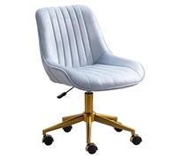 KhUkhu Silla De Escritorio De Terciopelo, Estilo Contemporáneo, Silla De Oficina, Ergonómica, Color Negro,D