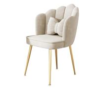KhUkhu Sillas De Comedor De Terciopelo, Sillón Tapizado para Cocina con Patas De Metal Dorado, Sillas Auxiliares De Ocio para Comedor, Sala De Estar Y Dormitorio,B