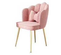 KhUkhu Sillas De Comedor De Terciopelo, Sillón Tapizado para Cocina con Patas De Metal Dorado, Sillas Auxiliares De Ocio para Comedor, Sala De Estar Y Dormitorio,A