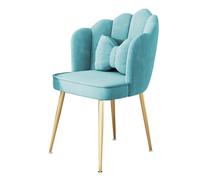 KhUkhu Sillas De Comedor De Terciopelo, Sillón Tapizado para Cocina con Patas De Metal Dorado, Sillas Auxiliares De Ocio para Comedor, Sala De Estar Y Dormitorio,E