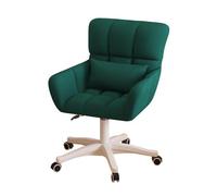 KhUkhu Sillas Ergonómicas para Computadora En Casa, Silla Giratoria De 360° con Soporte Lumbar Y Brazos, Sillón De Trabajo Cómodo para Estudio, Dormitorio, Sala De Computadoras,Verde