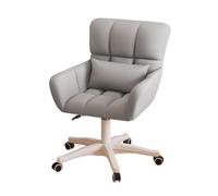 KhUkhu Sillas Ergonómicas para Computadora En Casa, Silla Giratoria De 360° con Soporte Lumbar Y Brazos, Sillón De Trabajo Cómodo para Estudio, Dormitorio, Sala De Computadoras,Gray1