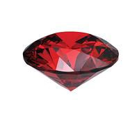 Khushbu Gems AAA+++ Circón puro de calidad de 13 quilates con circonita transparente increíble certificado original, circonita cúbica de color rojo natural, circonita roja (diamante americano),