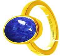 Khushbu Gems Lajward Stone Original | Lapislázuli natural | Lajwart | Rantna | Pathar | Anillo de piedras preciosas | 14,25 quilates, Free, Piedra preciosa suelta, Lapislázuli