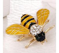 KhuWan Bonitos broches de Abeja esmaltados para Mujeres y Hombres, Broche de Insectos voladores, alfileres, Bufanda, Vestido, Pin de Solapa, Decoraciones para Trajes, joyería