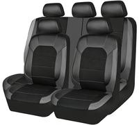 KHXLZY88 Coche Fundas Asientos para Citroen C3 Aircross C4 Aircross C5 Aircross C5 Aircross S 2000-2023, Cómodo Interior Juegos Cubreasientos Protector Accesorios,Grey