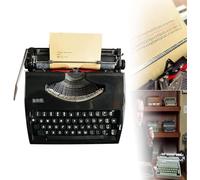 KHYTEBV Manual de máquina de Escribir de maquinaria Antigua, máquina de Escribir Inglesa Retro, máquina de Escribir mecánica Tradicional, para Notas, Cartas o Escritura Creativa