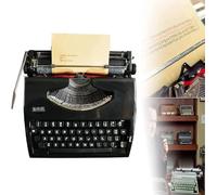 KHYTEBV Máquina de Escribir de maquinaria Antigua, máquina de Escribir Inglesa Tradicional Retro Manual para Notas, Cartas o Escritura Creativa, colección literaria Retro