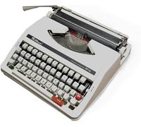 KHYTEBV Máquina de Escribir Manual Antigua, portátil, con Botones Flexibles y Escritura Clara. Colección literaria Retro.