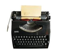 KHYTEBV Máquina de Escribir Manual portátil, máquina de Escribir Manual Tradicional Antigua, máquina de Escribir Vintage para un Flujo nostálgico