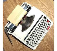 KHYTEBV Máquina de Escribir Manual portátil Tradicional, máquina de Escribir Antigua, clásica y Retro para escritores, Elegante y Duradera, clásica Word Pro