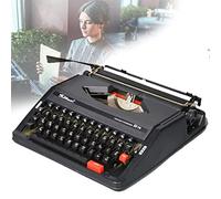KHYTEBV Máquina de Escribir Manual Retro, máquina de Escribir de maquinaria, máquina de Escribir Manual Antigua, para Tomar Notas, Cartas, memorias, Blanca
