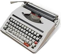 KHYTEBV Máquina de Escribir Manual Retro, máquina de Escribir mecánica Creativa Inglesa, decoración Funcional del hogar de inspiración Vintage, Escritura Libre, Ideal para Escribir Cartas.