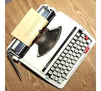 KHYTEBV Máquina de Escribir Manual Retro, máquina de Escribir Vintage Creativa, decoración Funcional para el hogar de inspiración Vintage, Ideal para Cartas, Escritura Creativa, Manualidades