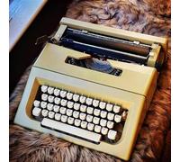 KHYTEBV Máquina de Escribir Manual Tradicional, Antigua, de Uso Normal, Vintage, portátil, para Regalo, Coleccionable, para Tomar Notas, Cartas, etc.
