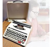 KHYTEBV Máquina de Escribir Manual Tradicional: Vintage, portátil y fácil de Usar para Tomar Notas, Cartas y memorias.