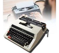 KHYTEBV Máquina de Escribir Manual Tradicional: Vintage, portátil y fácil de Usar para Tomar Notas, Cartas, memorias, para el Escritorio del hogar, la Oficina o el Estudio.