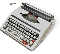 KHYTEBV Máquina de Escribir Manual Vintage portátil con Estuche, máquina Retro clásica para una Escritura Clara | Botones Flexibles | Máquina de Escribir Vintage Tradicional