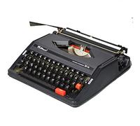 KHYTEBV Máquina de Escribir mecánica Retro portátil, máquina de Escribir Manual Vintage, Ideal para Cartas, Escritura Creativa, Manualidades, Escritura Libre (Incluye Dos Unidades)