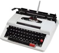 KHYTEBV Máquina de Escribir portátil con procesador de Textos, máquina de Escribir Manual Antigua (Cinta incluida)