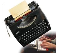KHYTEBV Máquina de Escribir portátil con procesador de Textos, máquina de Escribir Vintage Creativa, procesador de Textos clásico para Notas, Cartas o Escritura Creativa.