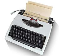 KHYTEBV Máquina de Escribir Vintage, Antigua máquina de Escribir mecánica Inglesa, maquinaria de Uso Normal, Arte anticuado, Regalo Retro, para Notas o Cartas o Escritura Creativa.