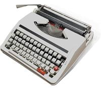 KHYTEBV Máquina de Escribir Vintage para un Flujo nostálgico, máquina de Escribir de maquinaria, máquina de Escribir Manual Antigua, Botones Flexibles portátiles, Escritura Clara a Mano,