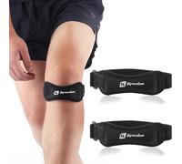 KHYYQUA 2 Pack Rodillera Ajustable, Alivio Del Dolor de Tendinitis, Rodilleras Menisco y Ligamento,Para Senderismo, FúTbol, Baloncesto, Correr, Saltar, Tenis, Voleibol y Sentadillas