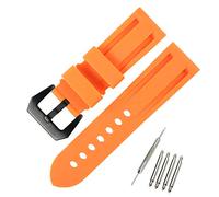 KHZBS Correa de reloj de goma para hombre de 24 mm, compatible con Panerai PAM441 111 PAM00112 384 1312 correa de reloj deportiva de silicona accesorios