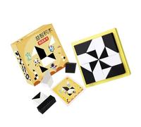 KHZen Juego Creativo Bloqueo Rompecabezas Madera para Niños Desafío para Aprendizaje Sensorial Juego Rompecabezas para Espacio Pensamiento Lógico