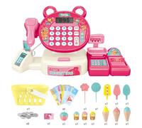 KHZen Simulación Niñas Cash Registro Juguete Play Play Play Toy Supermarket Escáner Compras Imaginativas