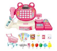 KHZen Simulación Niñas Cash Registro Juguete Play Play Play Toy Supermarket Escáner Compras Imaginativas