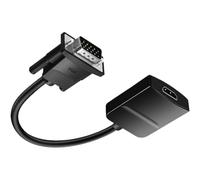 KHZen VGA A HDMIS Converters 1080p Video Soporte Introducción 3.5 Mm para Computadora Portátil PC A HDTV Monitores Enchufes Y Reproduce