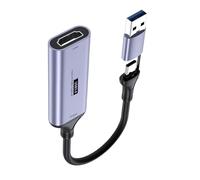 KHZen Video Captura Tarjeta USB+Tipo C A HDTV USB Captura Video Capturas Convertir Convertidores Digitales para Gaming PC Laptop Gaming
