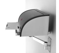 KHZKHC Bandeja De Pared para Impresora, Extensible para Decodificador, Soporte De Aleación De Aluminio, Rotación De 360°, Giro De 270°, Plataforma De 28x25 Cm, para Reproductores De DVD