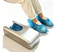 KHZKHC Dispensador Automático De Cubrezapatos, Aplicador De Cubrezapatos Desechables Manos Libres, Tipo Manual Extraíble, con 90 Unidades, para Hogar, Oficina, Hospital, Sala Blanca Y C
