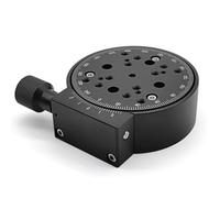 KHZKHC Plataforma Giratoria Manual De Desplazamiento, Etapa Giratoria Manual De 360 Grados En El Eje R, Etapa Deslizante Óptica De Ajuste Fino De 100 Mm, para Maquinaria De Producción.