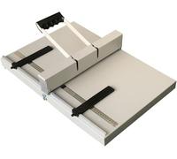 KHZKHC Plegadora De Papel, Máquina Plegadora De Papel Portátil Y Manual, Profundidad De Plegado De 0,8 Mm, con Escalas Transparentes Y Topes De Posicionamiento, para Papel Y Cartón