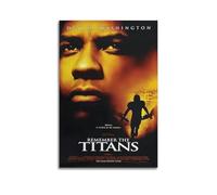 KHZTTREXT Póster decorativo con texto en inglés "Remember The Titans" para pared y decoración moderna de dormitorio familiar, 20 x 30 cm