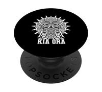 Kia Ora Culture Nueva Zelanda Símbolo Maorí Haka Chant PopSockets PopGrip Adhesivo