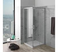 Kiamami Valentina Cabina de Ducha 70x70 Cristal Transparente 4 mm corredera 2 Caras | Venere