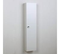 Kiamami Valentina - Columna de baño suspendida Blanca con una Puerta y estantes internos | Simply