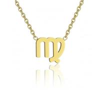 KIANJA Collar con signo del zodiaco - Colección Zodiac | Acero inoxidable | 45 cm + 5 cm de extensión | Elige tu signo del zodiaco, normal, Acero inoxidable, No es una piedra preciosa