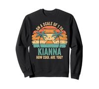 Kianna Cute Retro Girls Groovy Kianna Personalized Name Sudadera