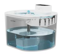 Kiano Aqua - Fuente de agua inteligente para gatos, perros pequeños y conejos, 2,5 L, batería 4000 mAh, detector de movimiento, 3 modos de funcionamiento, filtración multicapa
