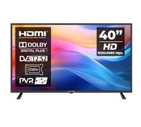 Kiano Slim TV Televisores 40" Pulgadas 100 cm | LED Full HD 1080p TV Pantalla FHD |Triple Tuner DVB-T2 Ci Ci+ | 2 HDMI Entradas | Multimedia USB | Dolby Audio | PVR | Hotel Mode | Negro Modelo 2022