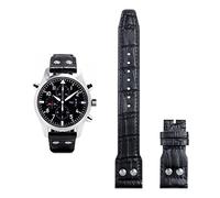 Kiaoeiuyti 21 mm de 22 mm Italia Caquera La banda de reloj suave de cuero suave para la marca piloto IWC 18 Soft Brown Watch Strap plegable Interesting life